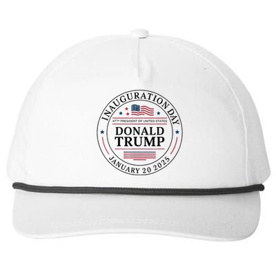 47th President Donald Trump Inauguration 2025 Memorabilia Snapback Five-Panel Rope Hat