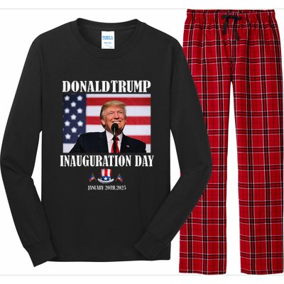 47 President Donald Trump Inauguration Day 2025 Memorabilia Long Sleeve Pajama Set