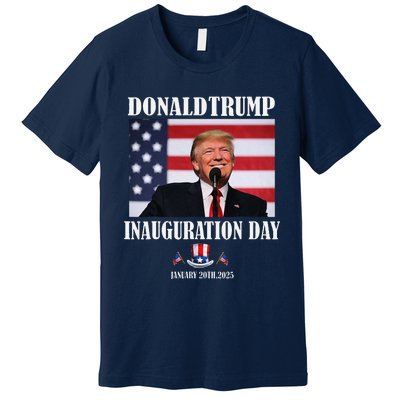 47 President Donald Trump Inauguration Day 2025 Memorabilia Premium T-Shirt