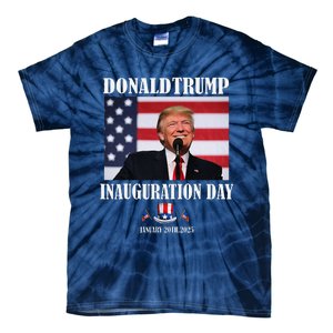 47 President Donald Trump Inauguration Day 2025 Memorabilia Tie-Dye T-Shirt