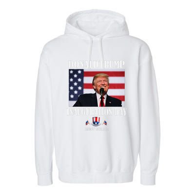 47 President Donald Trump Inauguration Day 2025 Memorabilia Garment-Dyed Fleece Hoodie