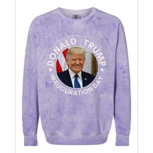 47th President Donald Trump Inauguration Day 2025 Supporter Colorblast Crewneck Sweatshirt