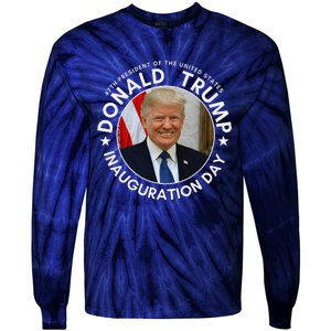 47th President Donald Trump Inauguration Day 2025 Supporter Tie-Dye Long Sleeve Shirt