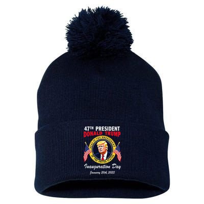 47th President Donald Trump Inauguration Day Pom Pom 12in Knit Beanie