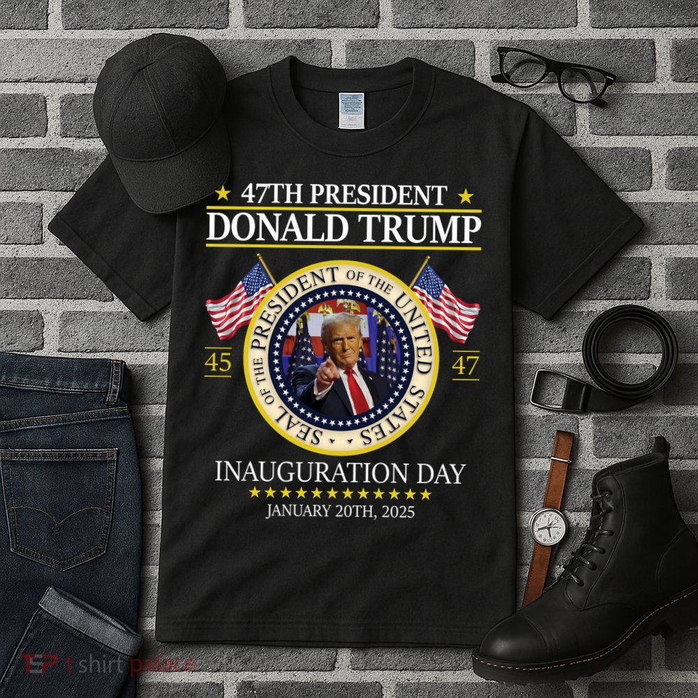 47th President Donald Trump Inauguration Day 2025 Design Tall T-Shirt