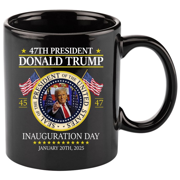 47th President Donald Trump Inauguration Day 2025 Design 11oz C Handle Ceramic Mug