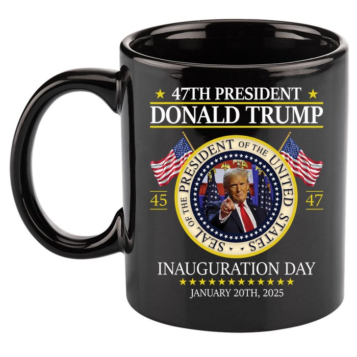47th President Donald Trump Inauguration Day 2025 Design 11oz C Handle Ceramic Mug