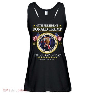 47th President Donald Trump Inauguration Day 2025 Design Ladies Essential Flowy Tank