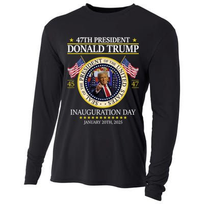 47th President Donald Trump Inauguration Day 2025 Design Cooling Performance Long Sleeve Crew