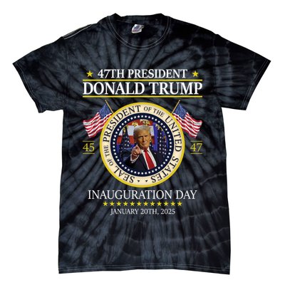47th President Donald Trump Inauguration Day 2025 Design Tie-Dye T-Shirt
