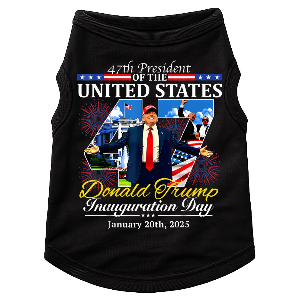 47 President Donald Trump Inauguration Day 2025 Doggie Tank