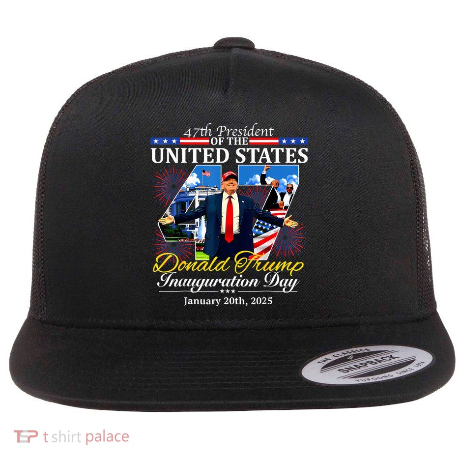 47 President Donald Trump Inauguration Day 2025 Flatbill Hat
