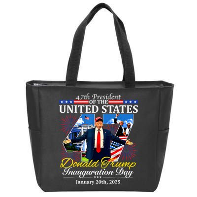47 President Donald Trump Inauguration Day 2025 Zip Tote Bag