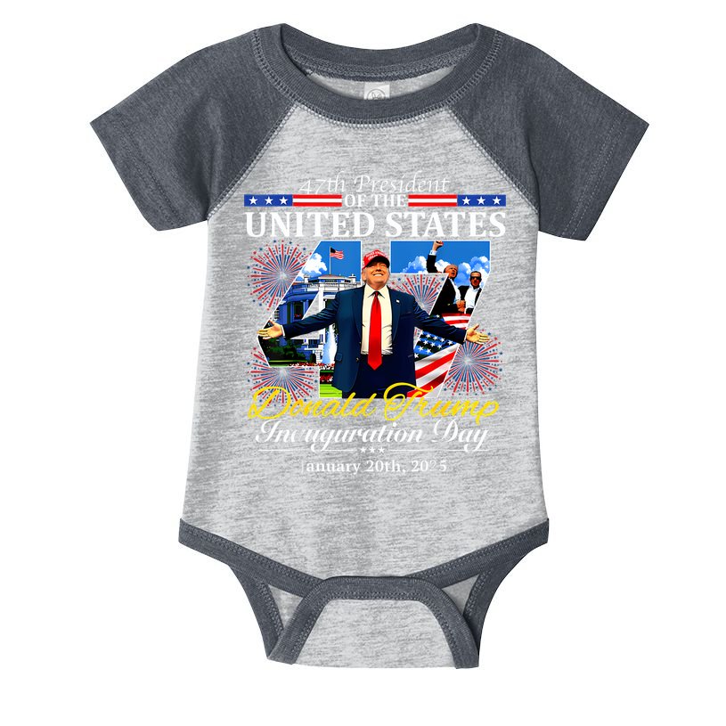 47 President Donald Trump Inauguration Day 2025 Infant Baby Jersey Bodysuit