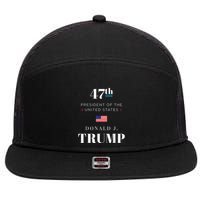 47th President Donald J. Trump Inauguration Day 2025 7 Panel Mesh Trucker Snapback Hat
