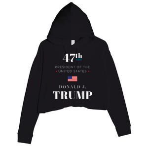 47th President Donald J. Trump Inauguration Day 2025 Crop Fleece Hoodie