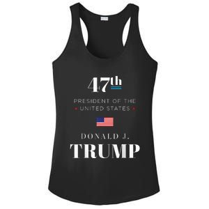 47th President Donald J. Trump Inauguration Day 2025 Ladies PosiCharge Competitor Racerback Tank