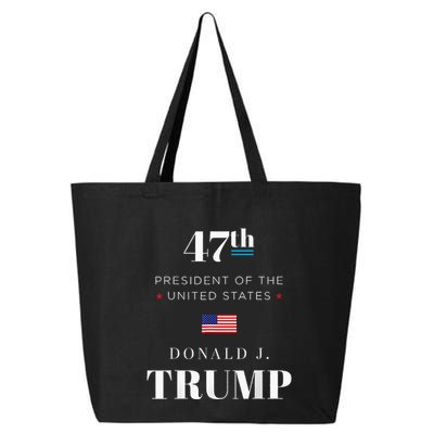 47th President Donald J. Trump Inauguration Day 2025 25L Jumbo Tote