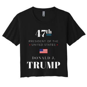 47th President Donald J. Trump Inauguration Day 2025 Women's Crop Top Tee