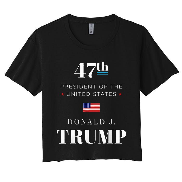 47th President Donald J. Trump Inauguration Day 2025 Women's Crop Top Tee