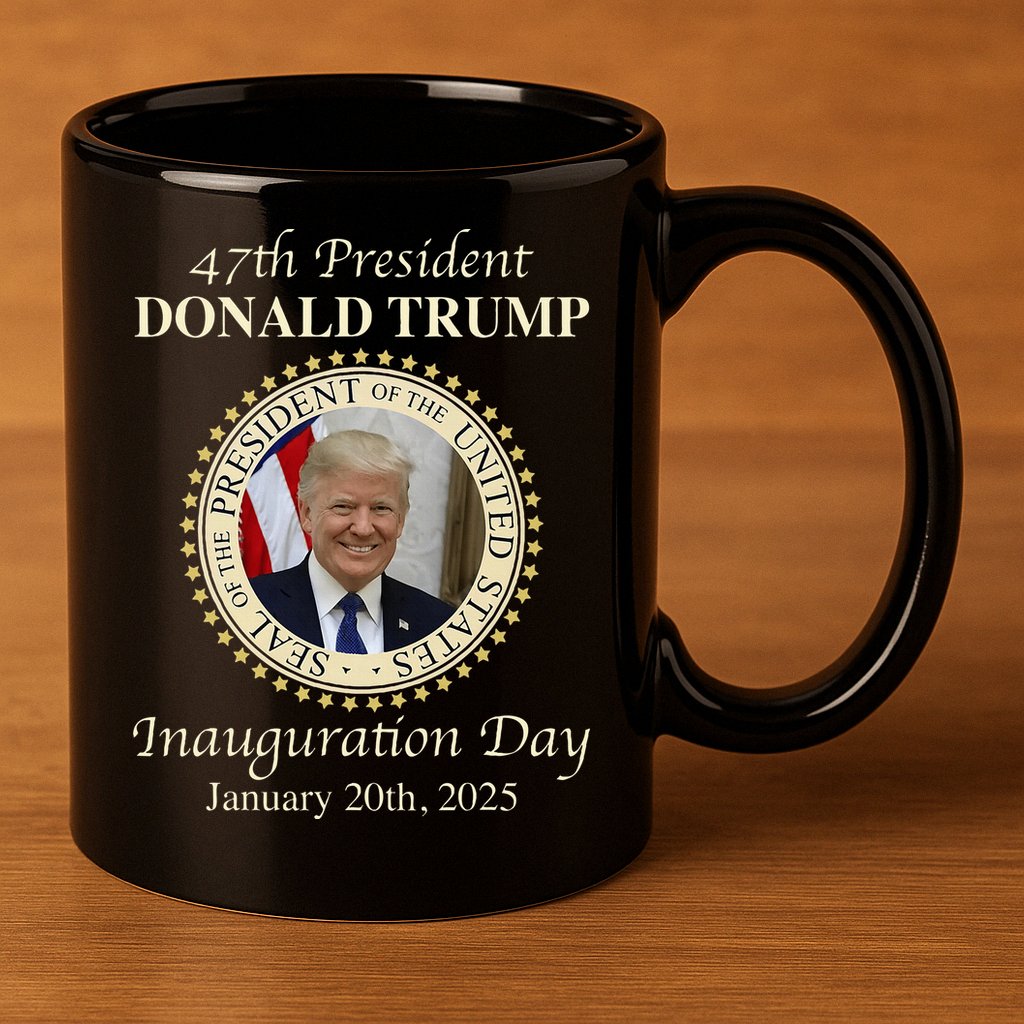 47th President Donald Trump Inauguration 2025 Memorabilia 11oz C Handle Ceramic Mug