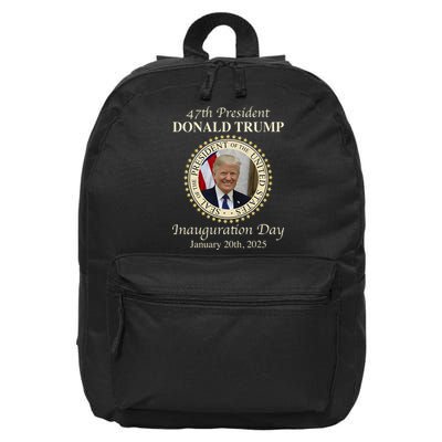 47th President Donald Trump Inauguration 2025 Memorabilia 16 in Basic Backpack