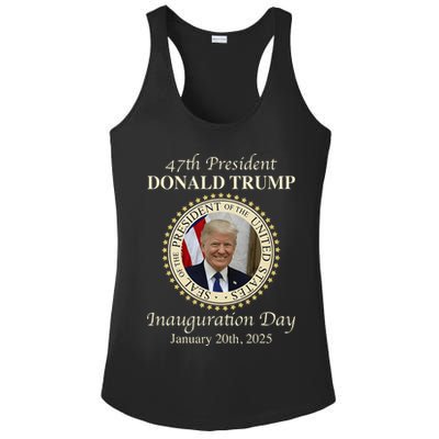 47th President Donald Trump Inauguration 2025 Memorabilia Ladies PosiCharge Competitor Racerback Tank
