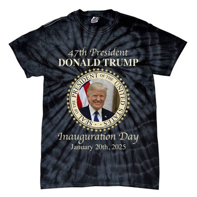 47th President Donald Trump Inauguration 2025 Memorabilia Tie-Dye T-Shirt