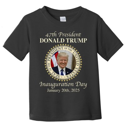 47th President Donald Trump Inauguration 2025 Memorabilia Toddler T-Shirt