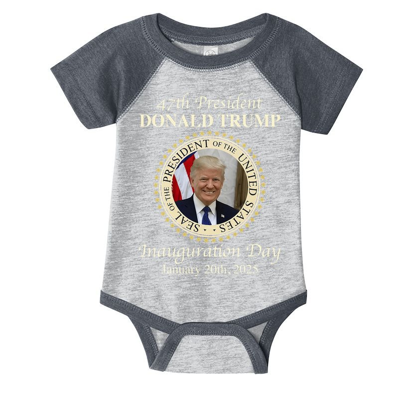 47th President Donald Trump Inauguration 2025 Memorabilia Infant Baby Jersey Bodysuit
