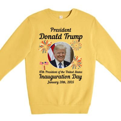 47th President Donald Trump Inauguration Day Premium Crewneck Sweatshirt