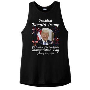 47th President Donald Trump Inauguration Day Ladies PosiCharge Tri-Blend Wicking Tank