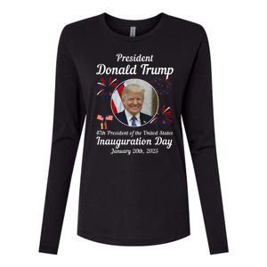 47th President Donald Trump Inauguration Day Womens Cotton Relaxed Long Sleeve T-Shirt