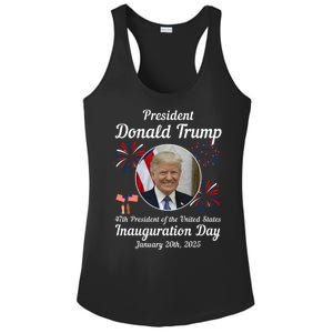 47th President Donald Trump Inauguration Day Ladies PosiCharge Competitor Racerback Tank