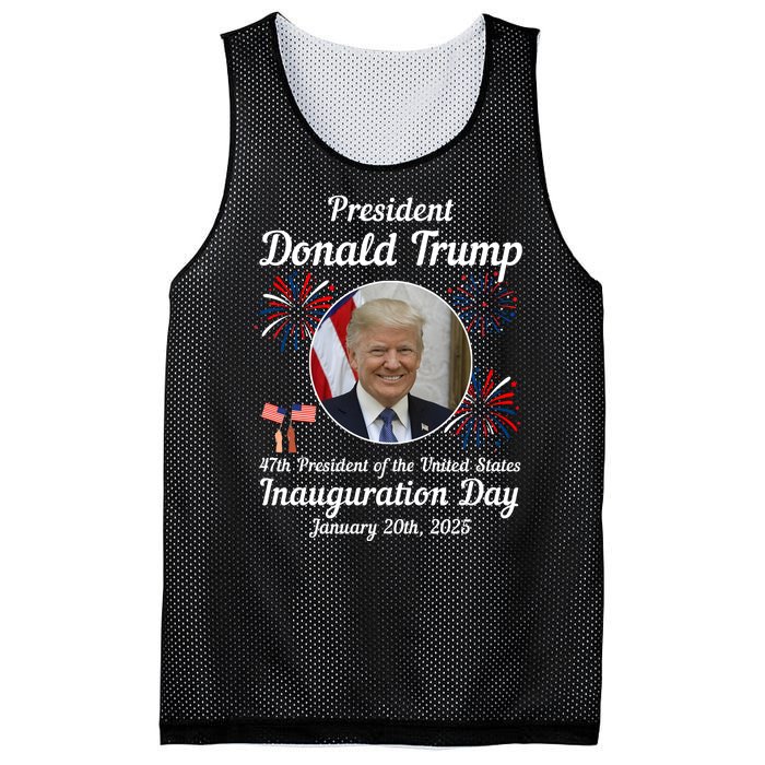 47th President Donald Trump Inauguration Day Mesh Reversible Basketball Jersey Tank