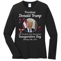 47th President Donald Trump Inauguration Day Ladies Long Sleeve Shirt