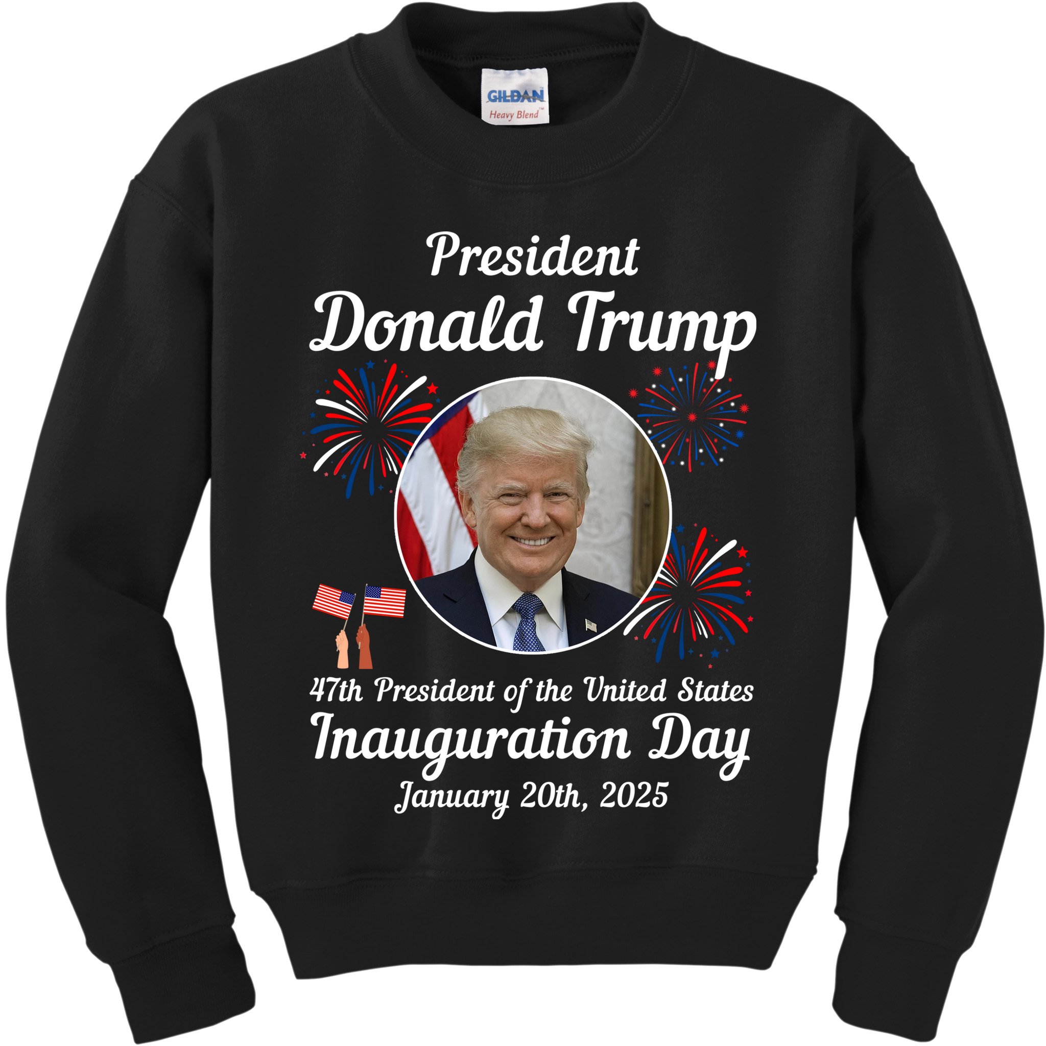 47th President Donald Trump Inauguration Day Kids Sweatshirt