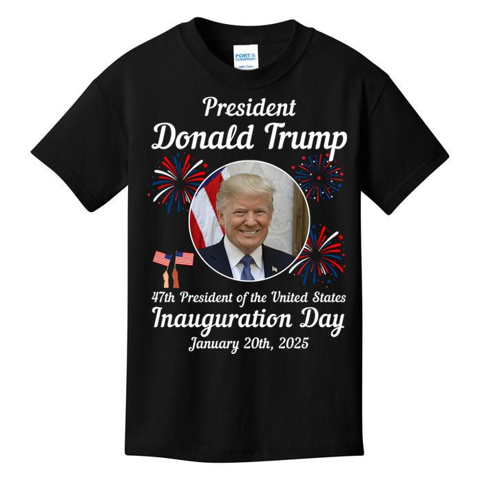 47th President Donald Trump Inauguration Day Kids T-Shirt