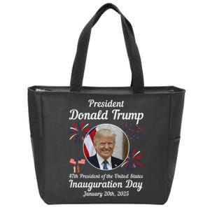 47th President Donald Trump Inauguration Day Zip Tote Bag