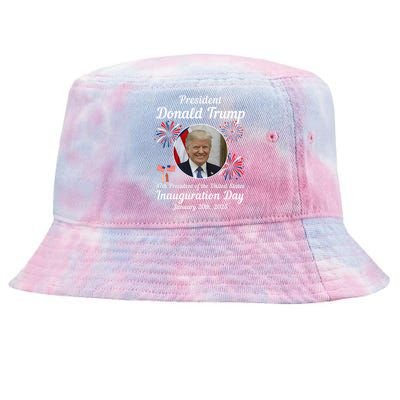 47th President Donald Trump Inauguration Day Tie-Dyed Bucket Hat