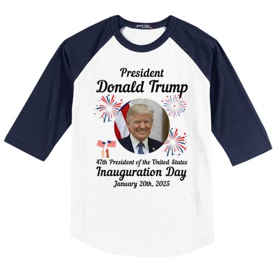 47th President Donald Trump Inauguration Day Baseball Sleeve Shirt