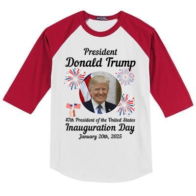 47th President Donald Trump Inauguration Day Kids Colorblock Raglan Jersey