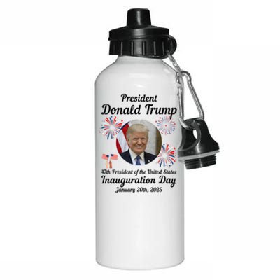 47th President Donald Trump Inauguration Day Aluminum Water Bottle