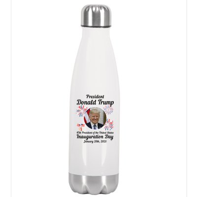 47th President Donald Trump Inauguration Day Stainless Steel Insulated Water Bottle