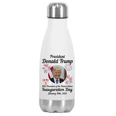 47th President Donald Trump Inauguration Day Stainless Steel Insulated Water Bottle