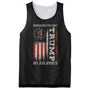 47th President Donald Trump Inauguration Day 2025 Usa Flag Mesh Reversible Basketball Jersey Tank