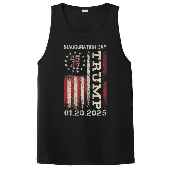 47th President Donald Trump Inauguration Day 2025 Usa Flag PosiCharge Competitor Tank