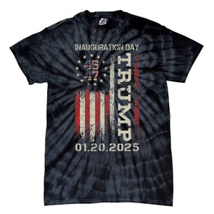 47th President Donald Trump Inauguration Day 2025 Usa Flag Tie-Dye T-Shirt