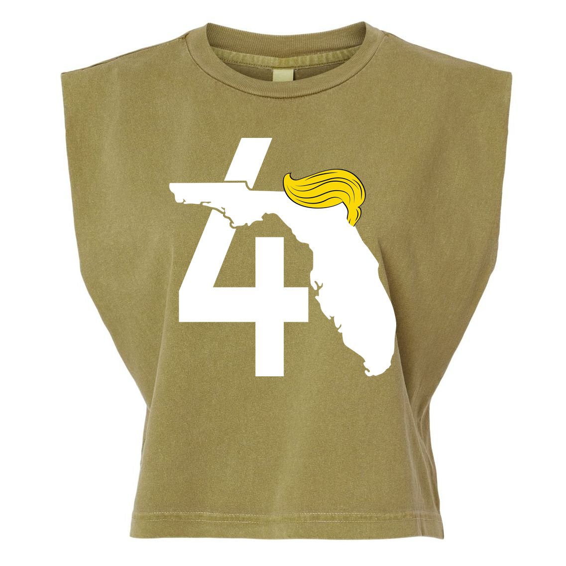 47th President Donald Trump Florida State Garment-Dyed Women's Muscle Tee