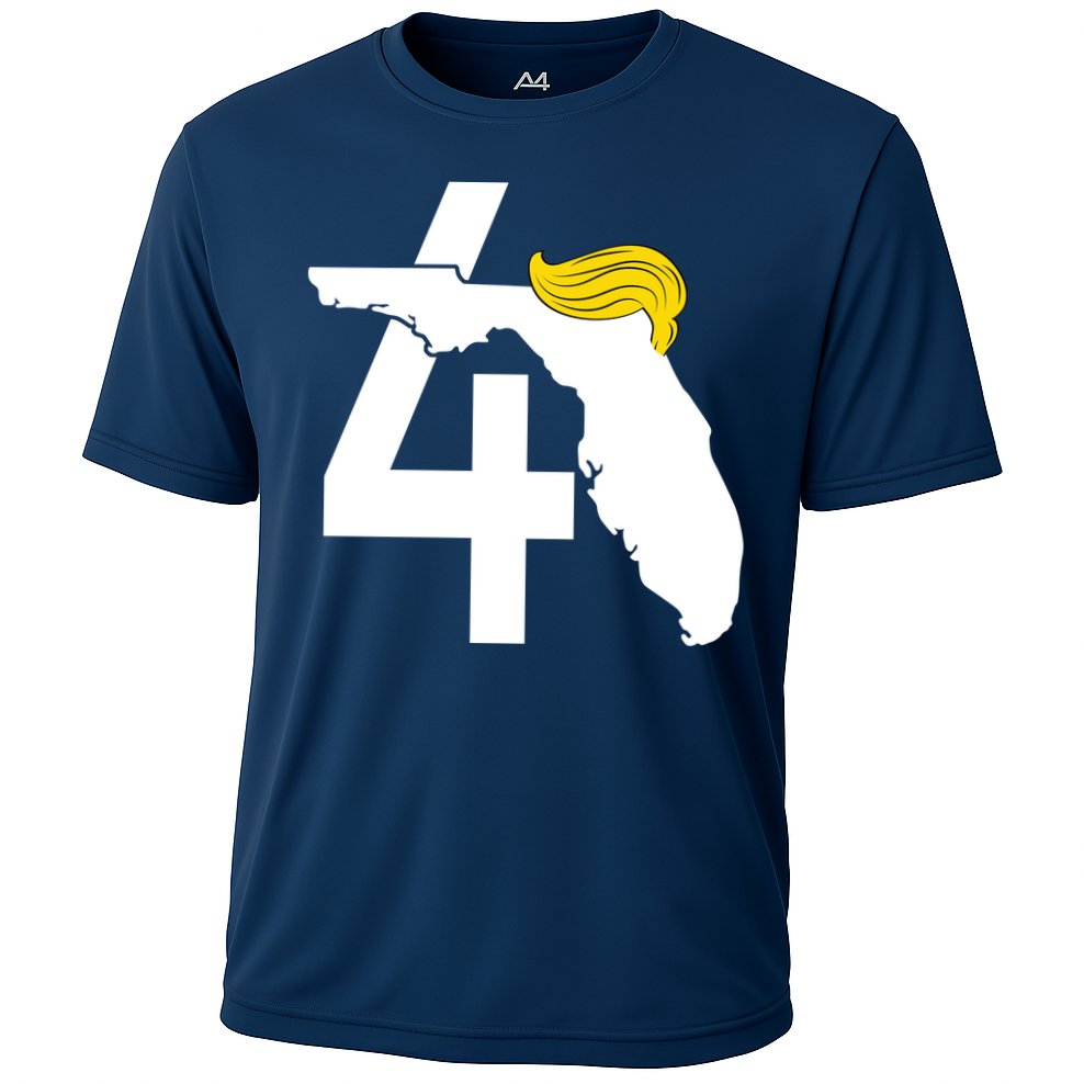 47th President Donald Trump Florida State Cooling Performance Crew T-Shirt